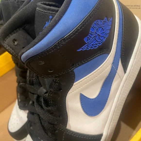Jordan 1 Mid white black racer blue - Picture 6 of 10